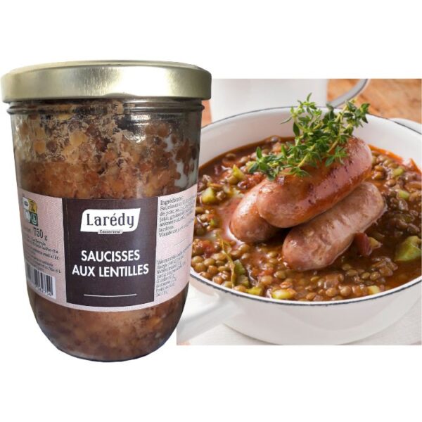 Saucisse lentilles